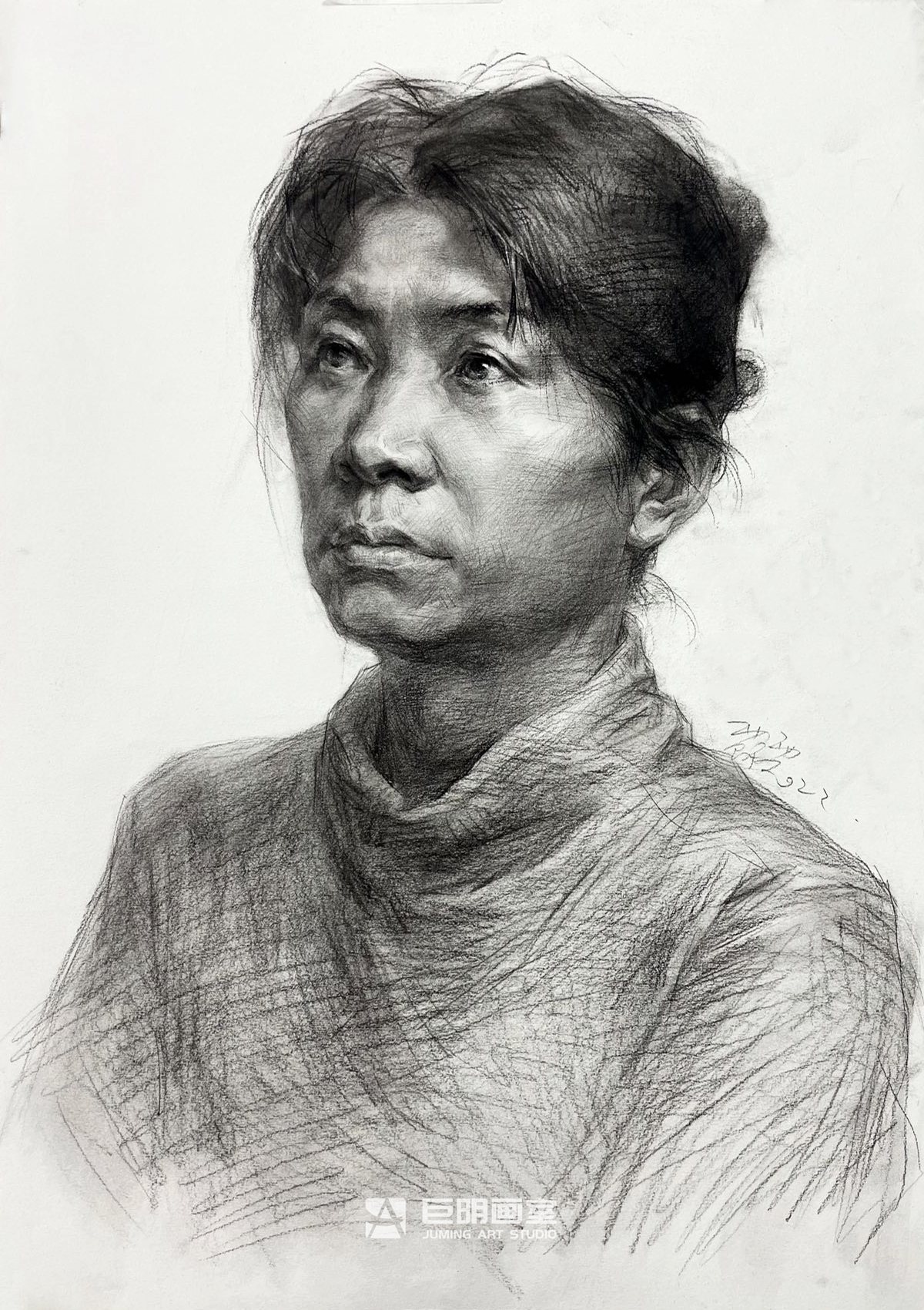 胡志勇-素描头像