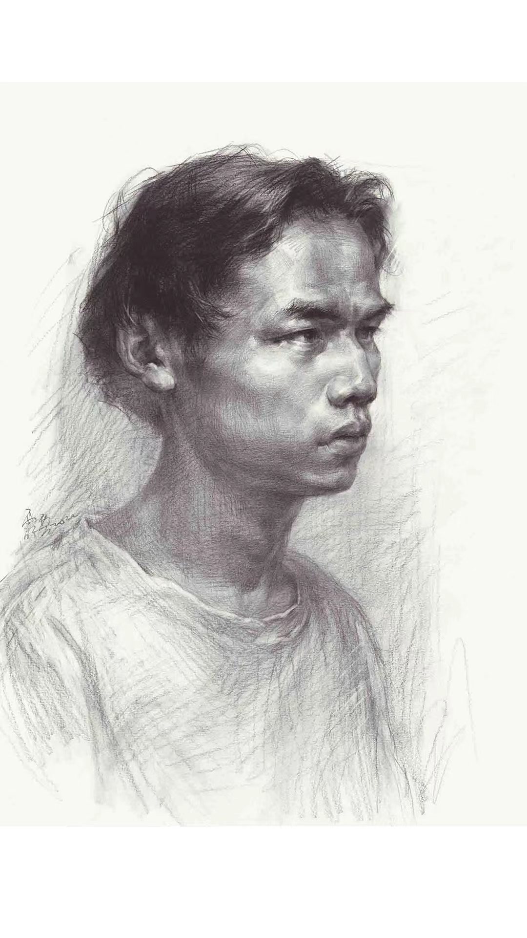 胡志勇-素描头像