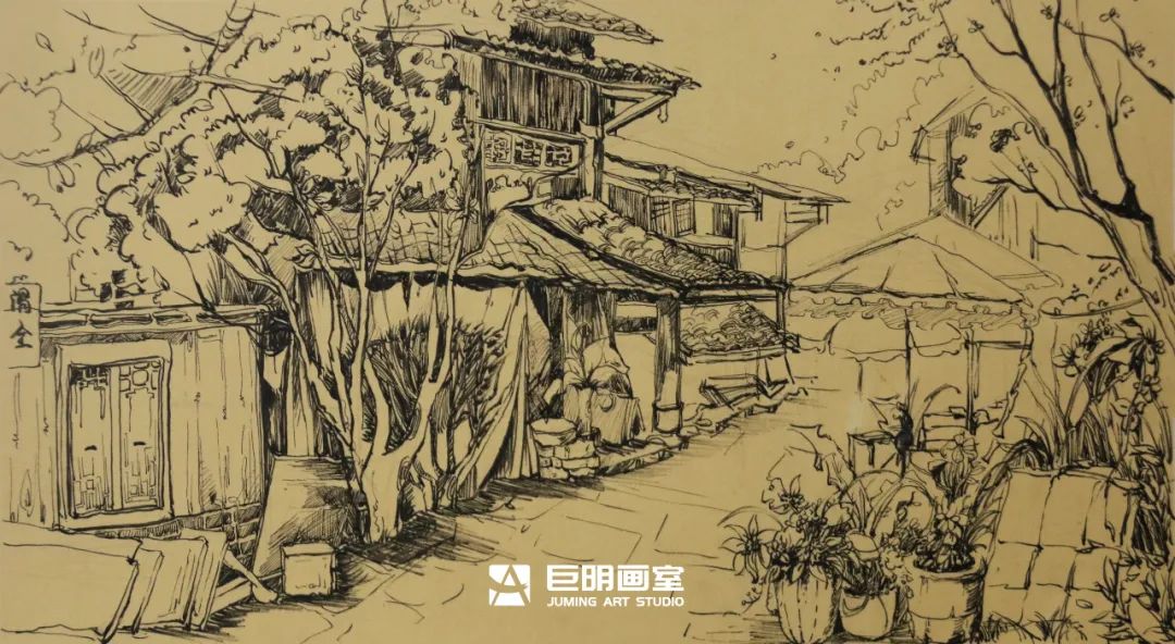 水墨上里·绘梦青春丨重庆巨明画室2025届写生作品展之速写篇