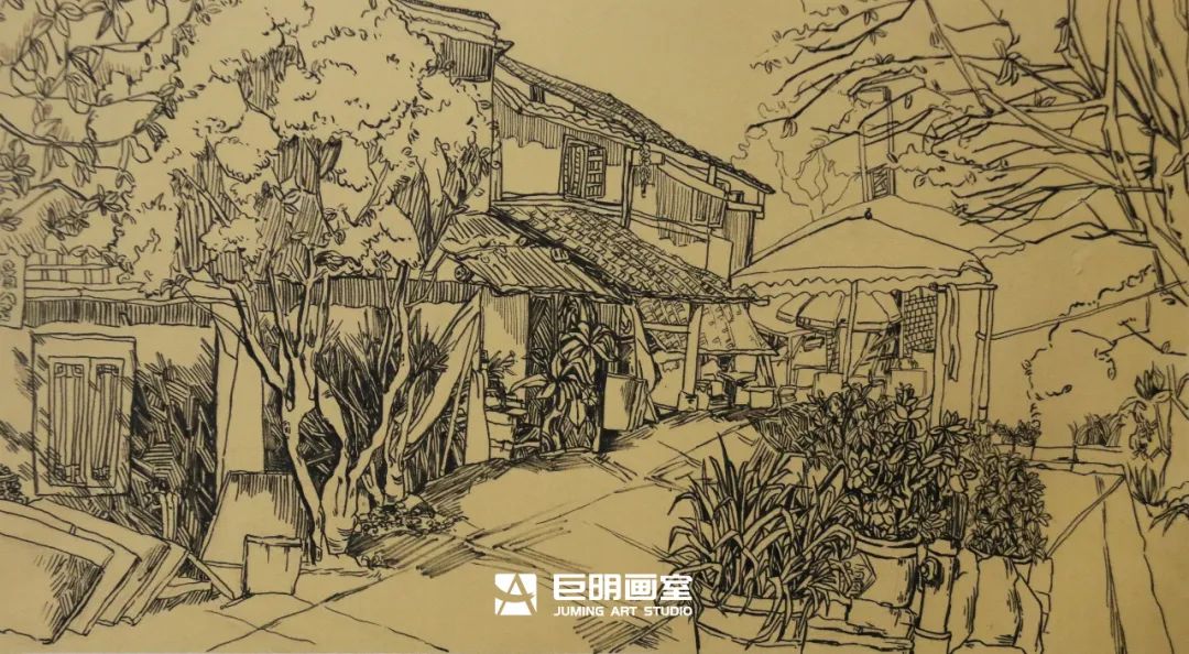 水墨上里·绘梦青春丨重庆巨明画室2025届写生作品展之速写篇