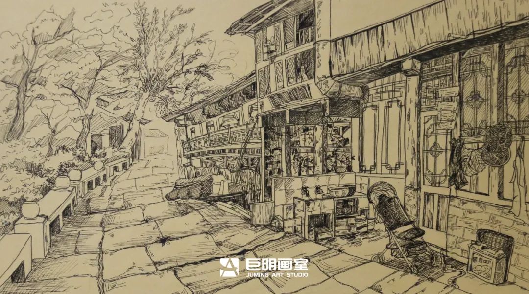 水墨上里·绘梦青春丨重庆巨明画室2025届写生作品展之速写篇