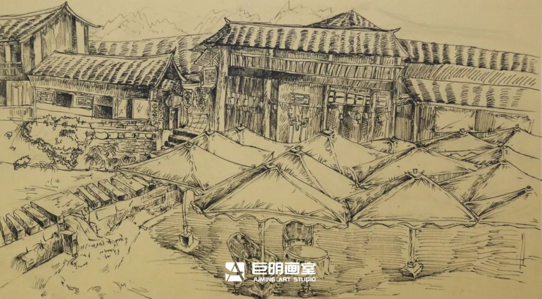 水墨上里·绘梦青春丨重庆巨明画室2025届写生作品展之速写篇