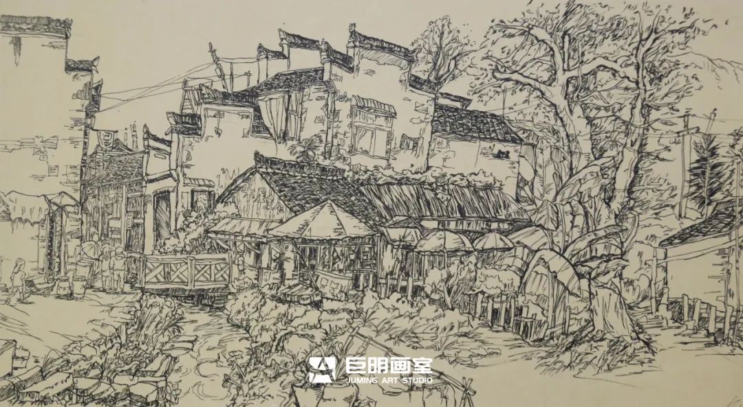 水墨上里·绘梦青春丨重庆巨明画室2025届写生作品展之速写篇