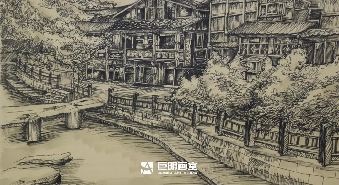 水墨上里·绘梦青春丨重庆巨明画室2025届写生作品展之速写篇