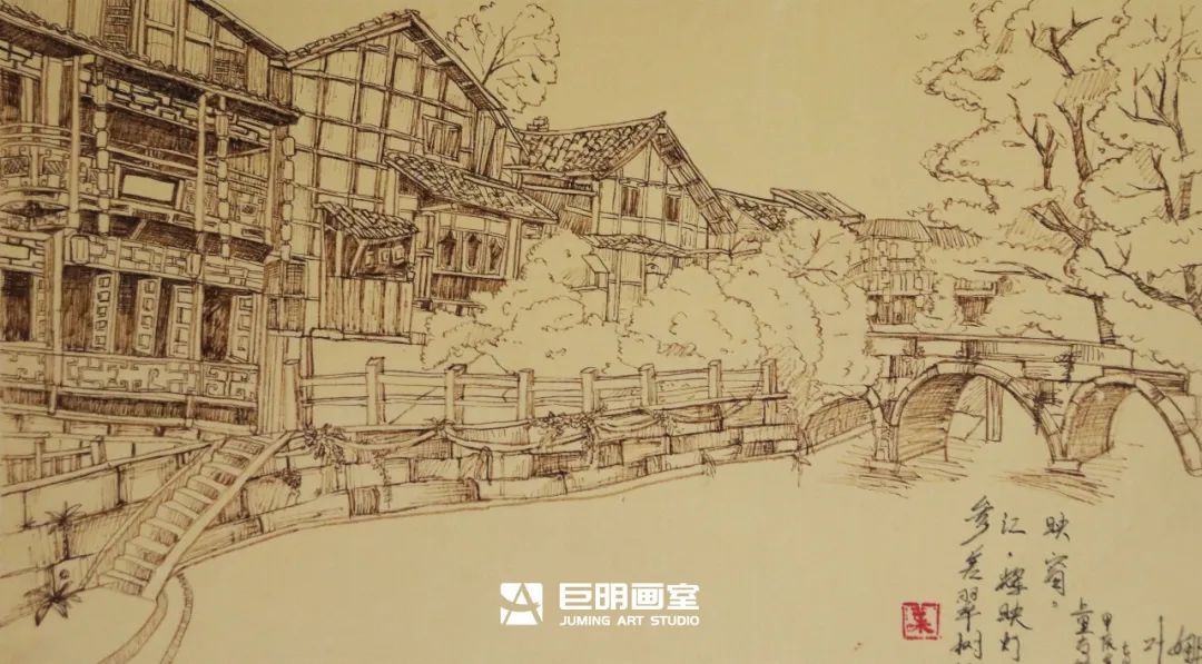 水墨上里·绘梦青春丨重庆巨明画室2025届写生作品展之速写篇