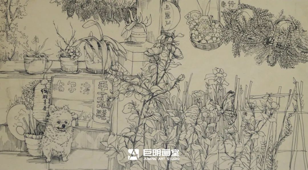 水墨上里·绘梦青春丨重庆巨明画室2025届写生作品展之速写篇