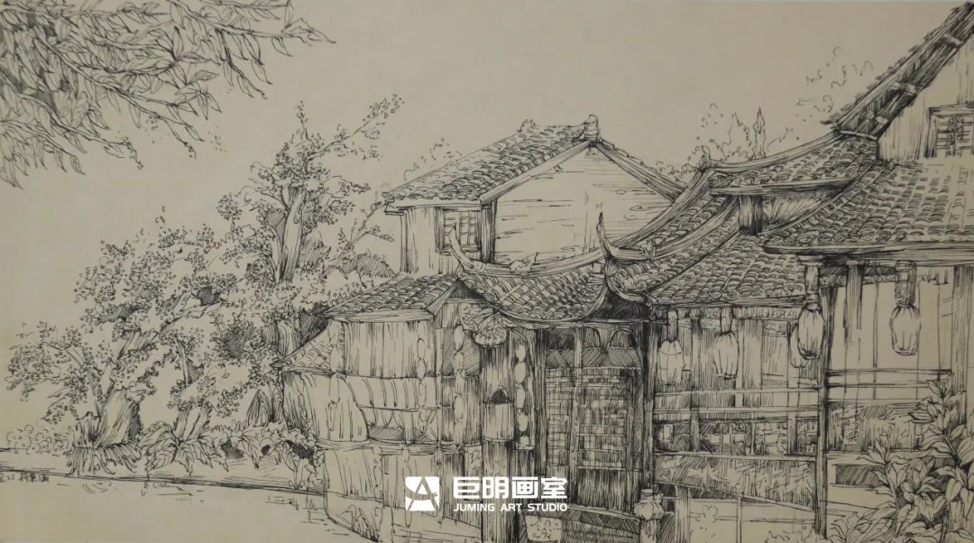 水墨上里·绘梦青春丨重庆巨明画室2025届写生作品展之速写篇