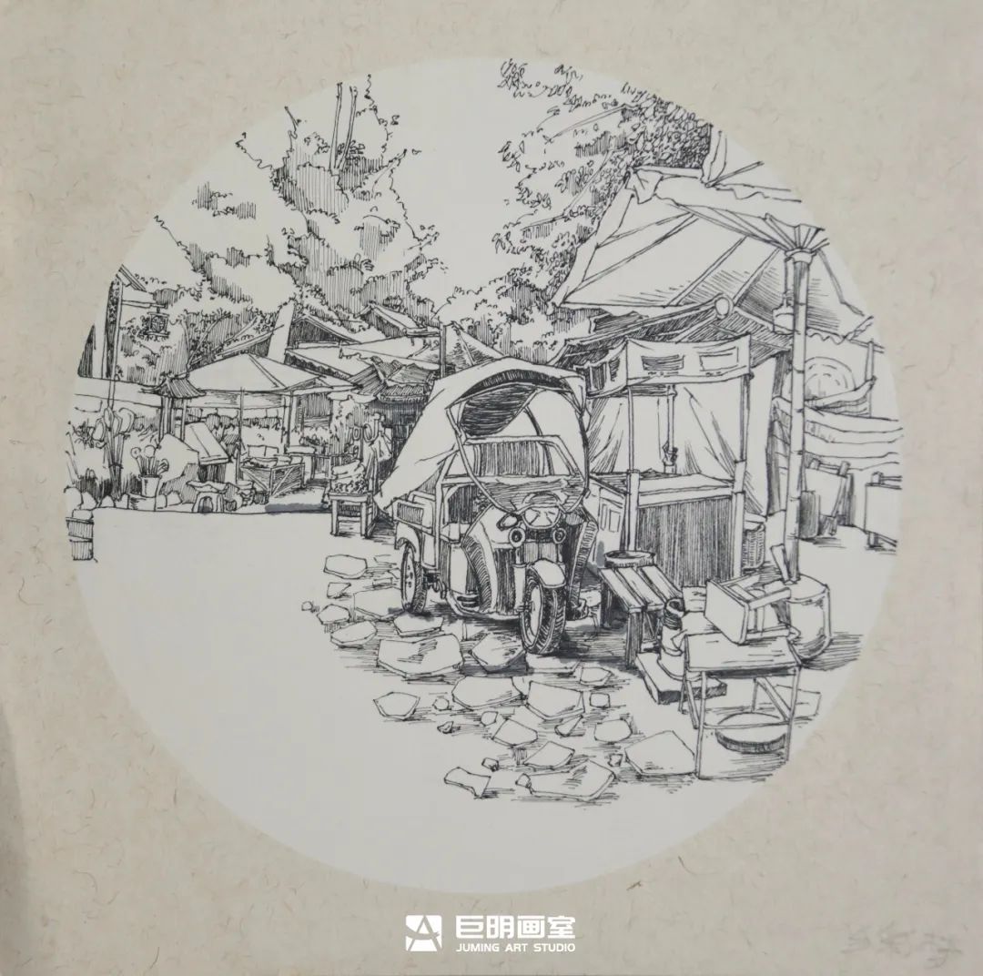 水墨上里·绘梦青春丨重庆巨明画室2025届写生作品展之速写篇