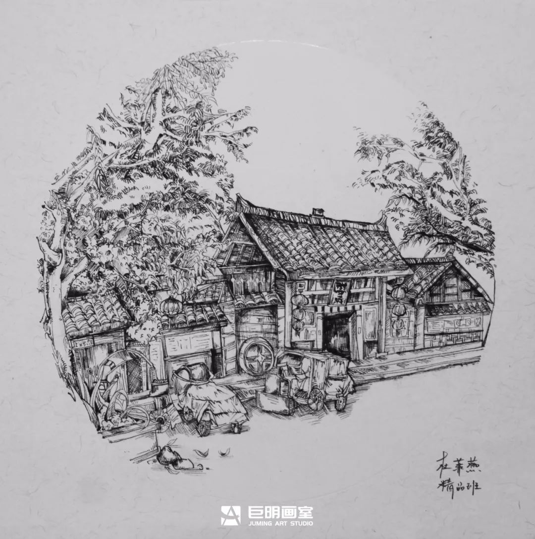 水墨上里·绘梦青春丨重庆巨明画室2025届写生作品展之速写篇