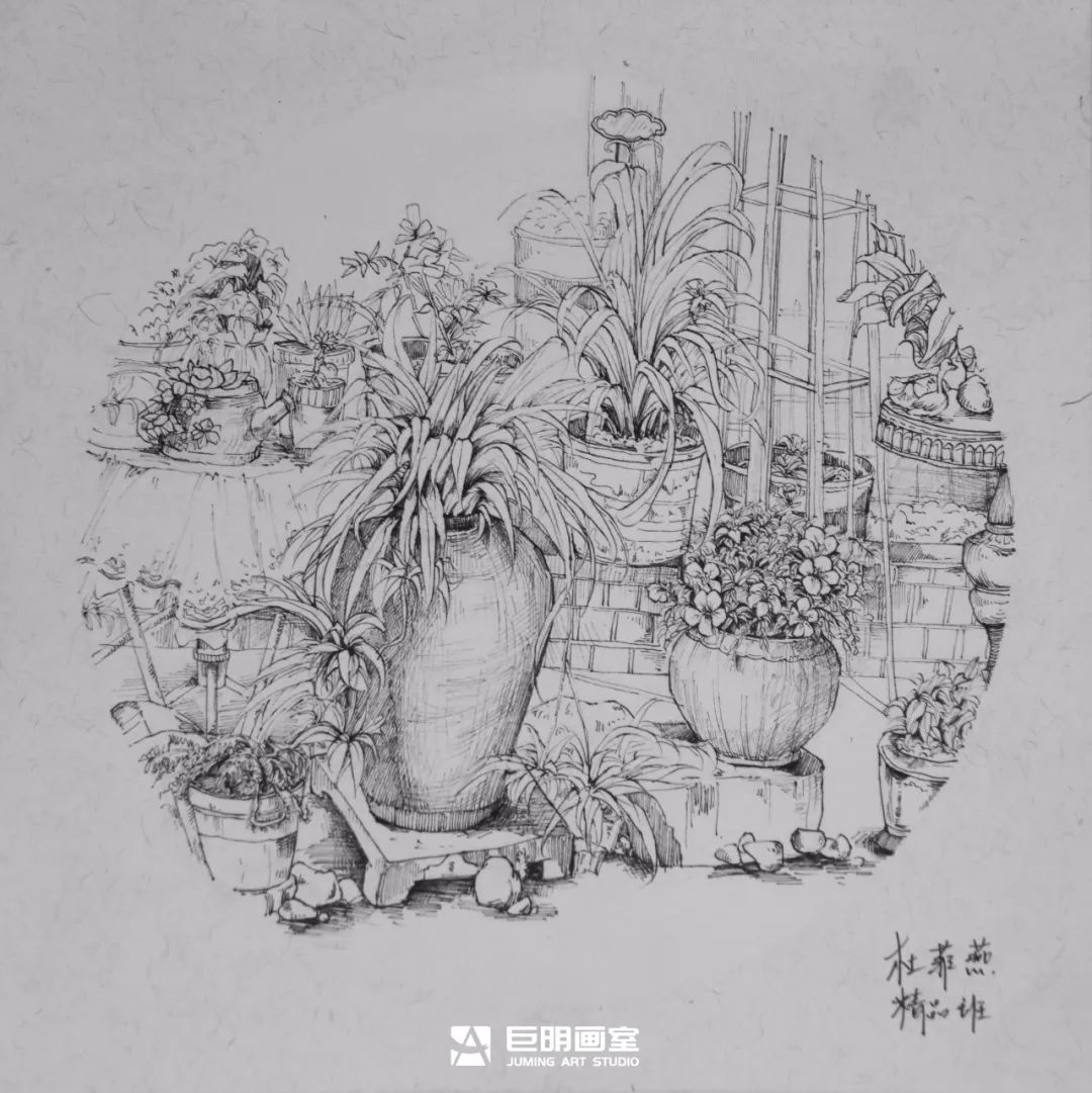 水墨上里·绘梦青春丨重庆巨明画室2025届写生作品展之速写篇