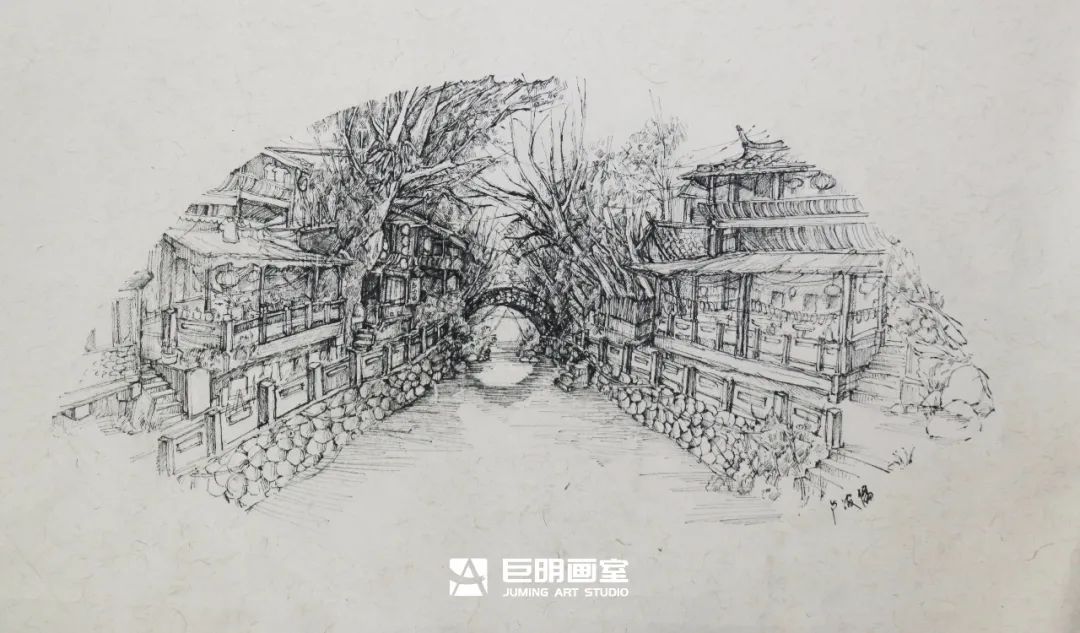 水墨上里·绘梦青春丨重庆巨明画室2025届写生作品展之速写篇