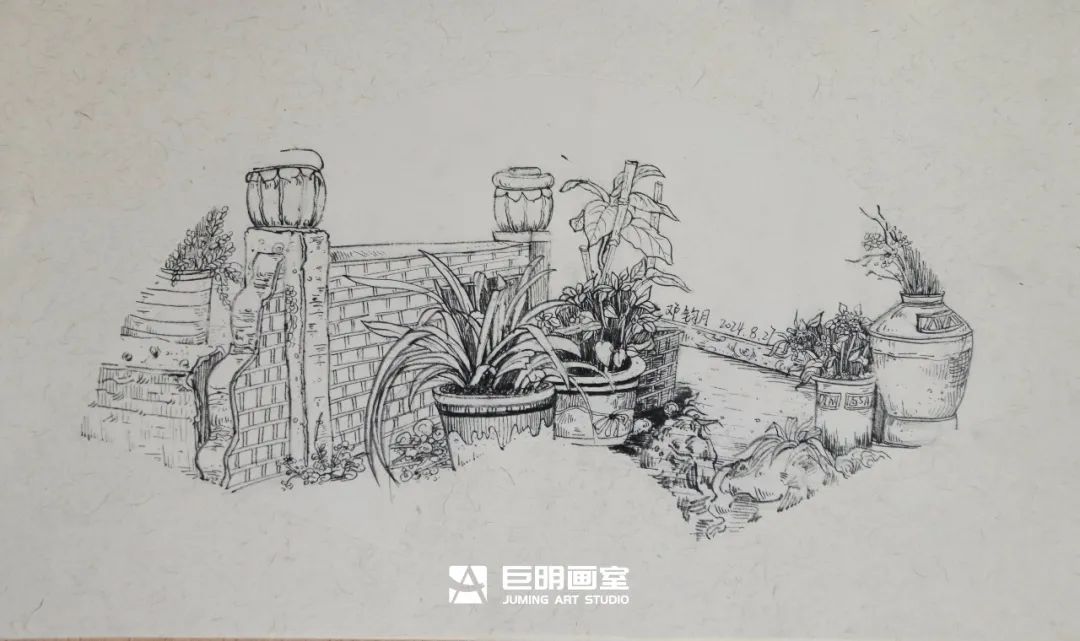 水墨上里·绘梦青春丨重庆巨明画室2025届写生作品展之速写篇