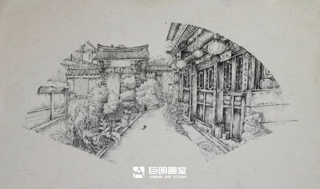 水墨上里·绘梦青春丨重庆巨明画室2025届写生作品展之速写篇