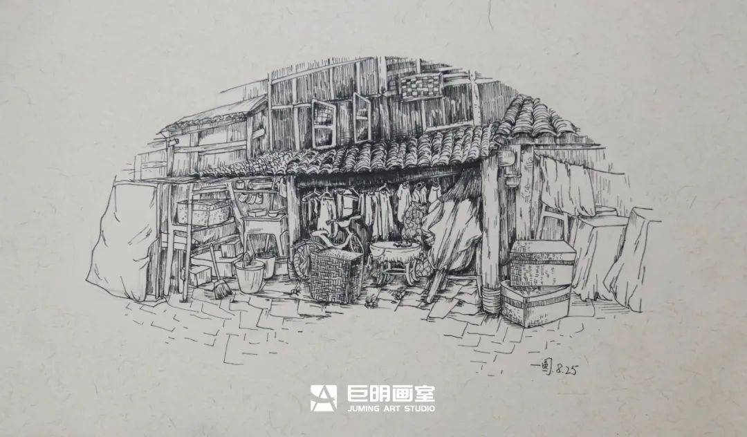 水墨上里·绘梦青春丨重庆巨明画室2025届写生作品展之速写篇